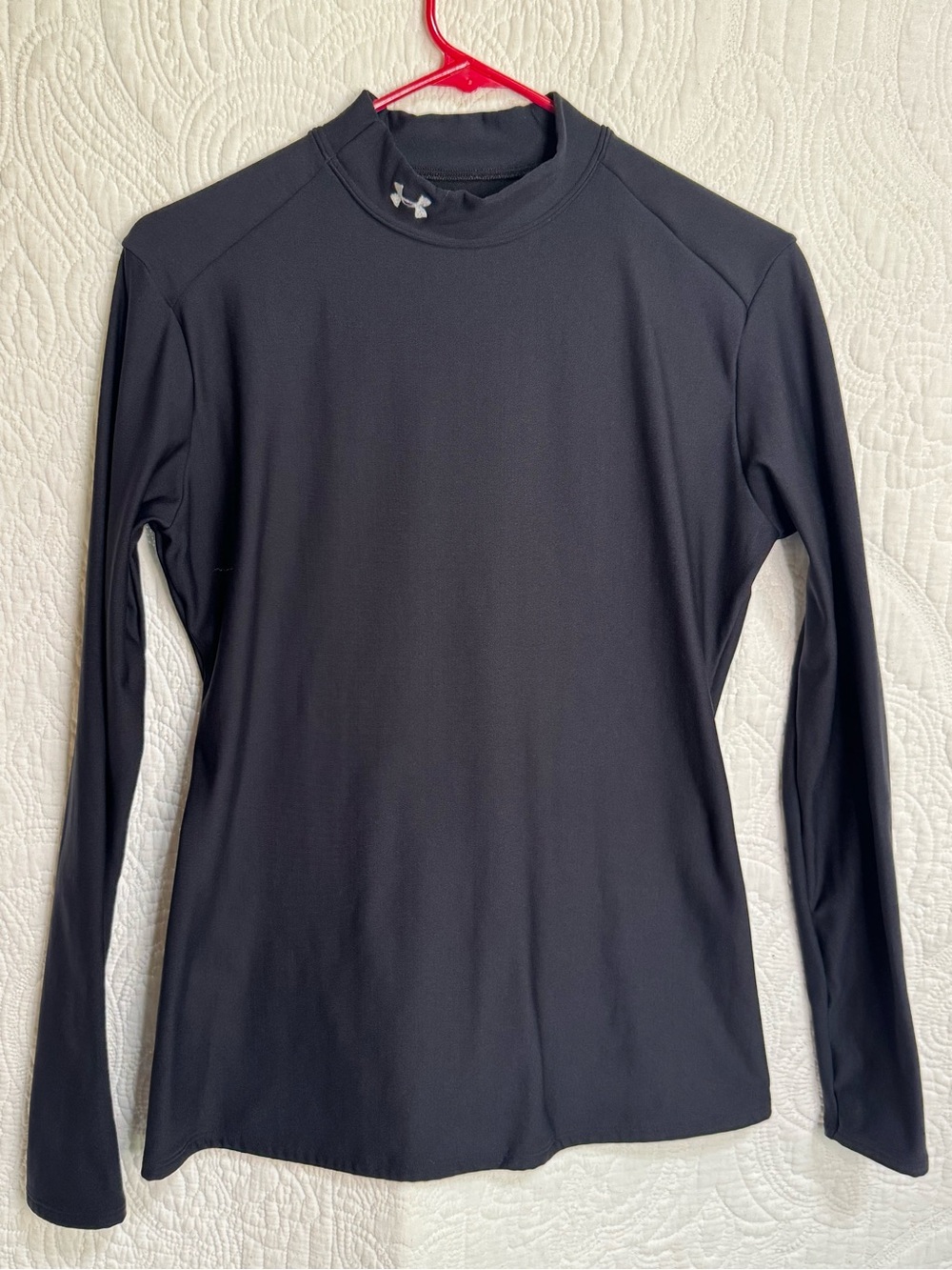 Under Armour ColdGear Mock Neck Long Sleeve Compression Baselayer Top 
Size XL